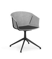Contemporary chair OMEGA IVindoorsteelPET