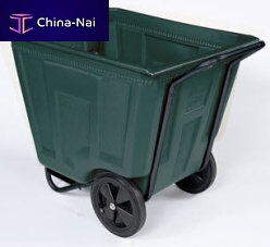 Galvanised steel waste container 76460for bulky waste2-wheel