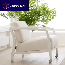 Contemporary armchair MALENAfabricleathersolid wood