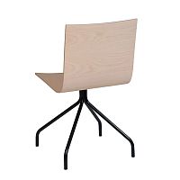 Contemporary chair ARA B3indoorwoodenmetal base
