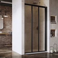 Sliding shower screen ASDP3fixedfor alcovestempered glass