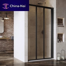 Sliding shower screen ASDP3fixedfor alcovestempered glass