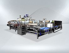 Pasteurizer for the food industry for heat treatmentcontinuouselectric