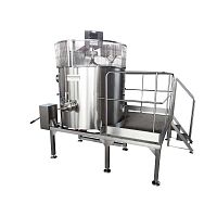 Treatment tank coolingfor heatingfor milk