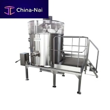 Treatment tank coolingfor heatingfor milk