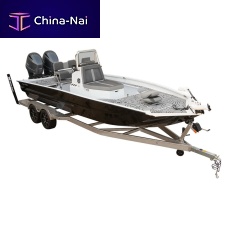 Outboard bay boat X23B LOUNGEtwin-enginecenter consoleopen