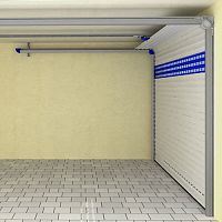Sectional garage door DETOLUXaluminumautomatic