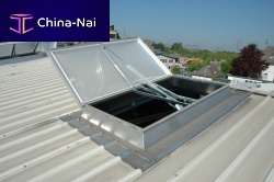 Steel smoke vent MEGALUX SHEV SYSTEMsmoke and heat extractor