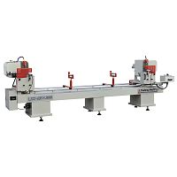 Double-miter sawing machine LJZ2-4203600circularfor aluminumfor PVC