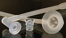 Silicone rubber profile roundtubularH-shaped