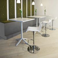 Contemporary high bar table FUNKmelaminealuminum basepowder-coated steel base
