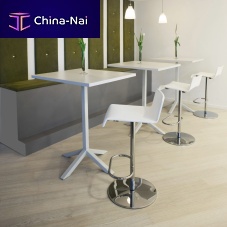 Contemporary high bar table FUNKmelaminealuminum basepowder-coated steel base