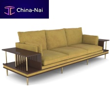 Contemporary sofa Doomvelvetyellowwooden