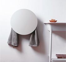 Electric towel radiator Round0...500 wcontemporaryaluminum