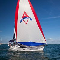 Cruising sailboat 3151-cabinwith bowsprit