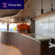 Bar counter NATURA CRISTALkitchenglasswooden