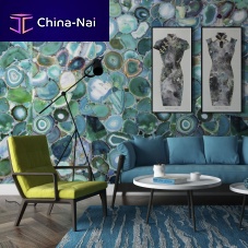 Concrete wall glasswood veneergalvanised steel