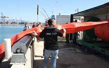 Containment boom GRINTEC inflatablesheltered waters
