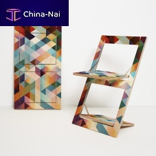 Original design chair FLPPS KLAPPSTUHL PRINTEDindoorlacquered woodbirch