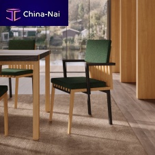 Contemporary dining chair LAENGSELindoorfabricleather