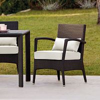 Contemporary armchair AMBERESfabricsynthetic fiberwith removable cushion