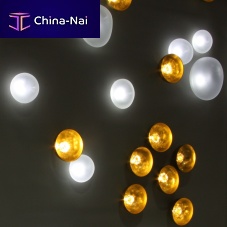 Contemporary wall light NENUPHARSindoormetalbrass