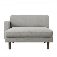 Contemporary chaise longue HIROSHIMA 4375-36fabricbeechoak