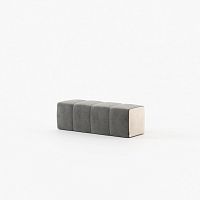 Contemporary upholstered bench CHARLIE fabricleathercustom