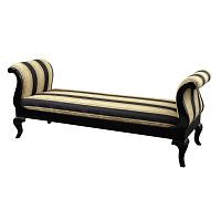 Traditional upholstered bench HARLOW : RF. 17309fabricwith armrestsbedroom