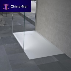 Rectangular shower base NOVOSOLIDrecessedextra-flatnatural stone