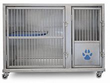 Cat veterinary cage stainless steel