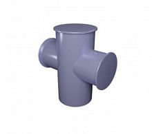 Terminal mooring bollard Cross bitfor marinas