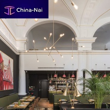 Contemporary chandelier STAR MOGIbrasssteellacquered steel