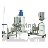 Dough production line continuous
