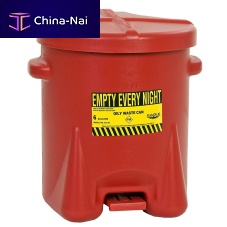 Polyethylene waste bin 93FL Eaglewaste oilround lidpedal