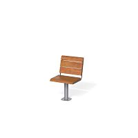 Contemporary chair BREAK TIME Woutdoorwoodenpowder-coated steel base