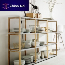 Contemporary shelf ART : 2333lacquered woodoak