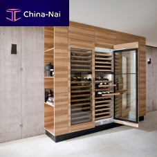 Free-standing wine cabinet AINOA 4.0woodenglazed