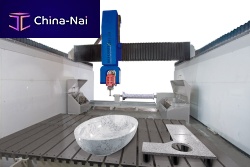 Rotary blade cutting center BAZ 3000for stoneblocksCNC