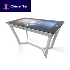 Contemporary table Tiffanymetalmetal baserectangular