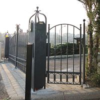 Wrought iron garden gate