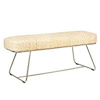 Contemporary bench CERAMrattanstainless steel