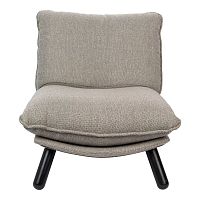 Contemporary fireside chair LAZY SACK polyesterbeechwith footrest