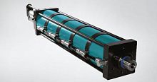 Pneumatic cylinder DAF seriesfor pressesflange-mounted