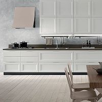 Contemporary kitchen FLY - NEW woodenwith integrated handlelacquered