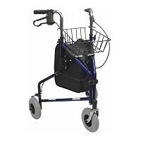 3-wheel rollator R-3600steelwith basketheight-adjustable