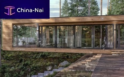 Modern house AVANGARD 207single-storywoodenglass