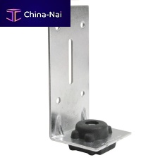Steel mounting clip GenieClip® LBrubberfor ceilingfor wall