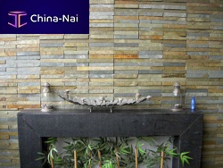 Slate wall cladding panel MULTI YELLOW LEDGE PANELindooroutdoortextured