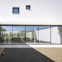 Sliding patio door RABEL 62aluminumdouble-glazeddouble leaf
